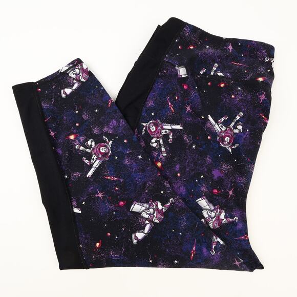 Torrid Disney Pixar Womens 4 Toy Story Buzz Galaxy High-Rise Crop Legging - Picture 1 of 9